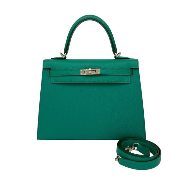 Unused, stored item with Z marking. HERMES Kelly 25 Epsom leather, 2-way hand... - Picture 1 of 10